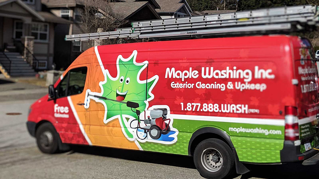 Maple-Washing-18-Years-Business-Van